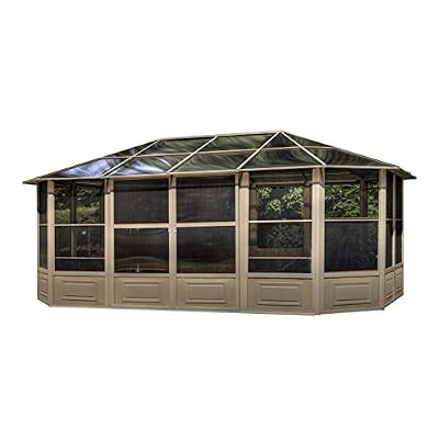 Gazebo Penguin Florence Solarium 12 Ft. x 18 Ft. in Sand