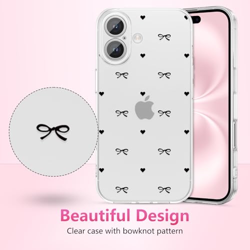 Coque iPhone 16 esthétique fine et transparente anti-rayures fille