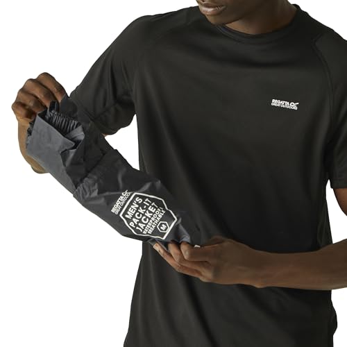 Regatta Wasserdichte Herrenjacke Pack It III Isolite 5000-Gewebe, perfekt für Spaziergänge, Festivals und Outdoor-Aktivitäten