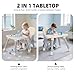 TODECARE 8 in 1 Baby Highchair, Convertible High Chair for Babies and Toddlers, Booster Seat w/5-Point Safety Belt, Toddler Building Block Table, Dishwasher Safe Tray, No Tool Install, Coffee