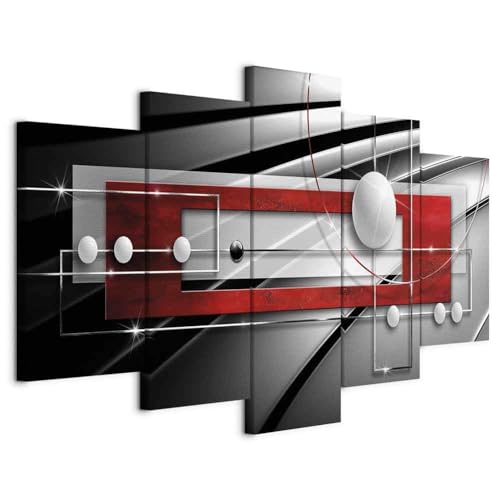 Tableau décoratif abstrait 200x100 cm pour habiller un grand mur blanc vide