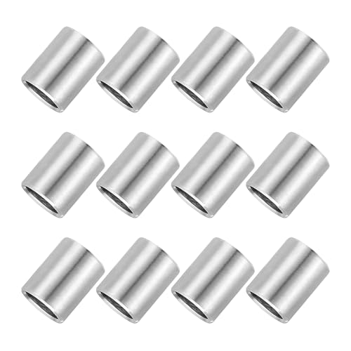 PATIKIL 12 Pcs Stainless Steel Spacers, 8mm ID x 10mm OD x 12mm Height 304 Stainless Steel Bushing Screw Standoff Unthreaded Round Spacer for 5/16" M8 Screws Bolts Nuts