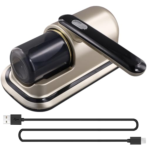 Xnuiasqe Aspiradora Doméstica Antiácaros Inalámbrica de Mano, Ideal para Limpiar Ropa de Cama.