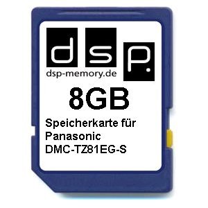 Preisvergleich Produktbild DSP Memory 8GB Speicherkarte für Panasonic DMC-TZ81EG-S