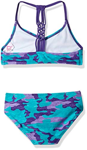 Image of Kanu Surf Girls' Willow V-Neck Bikini Beach Sport 2-Piece Swimsuits