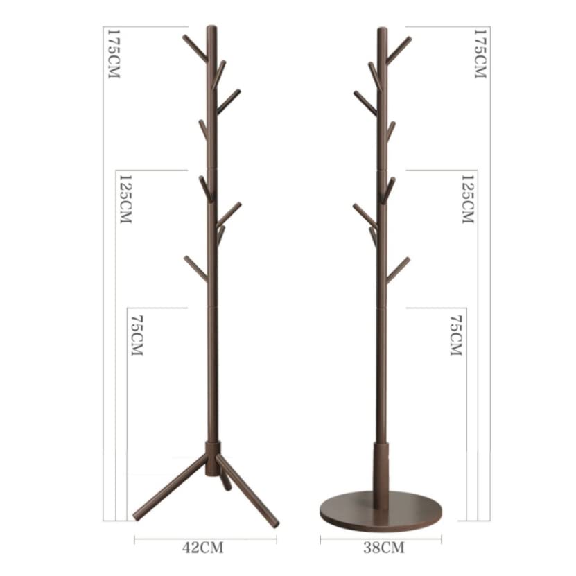 Proste drewno sosnowe wieszak na kurtki wieszaki stojak sypialnia szatnia pionowa półka na podłogę w domu Decor uchwyt do przechowywania wieszak na ubrania ,Wieszak na ubrania(Brown,175*42cm