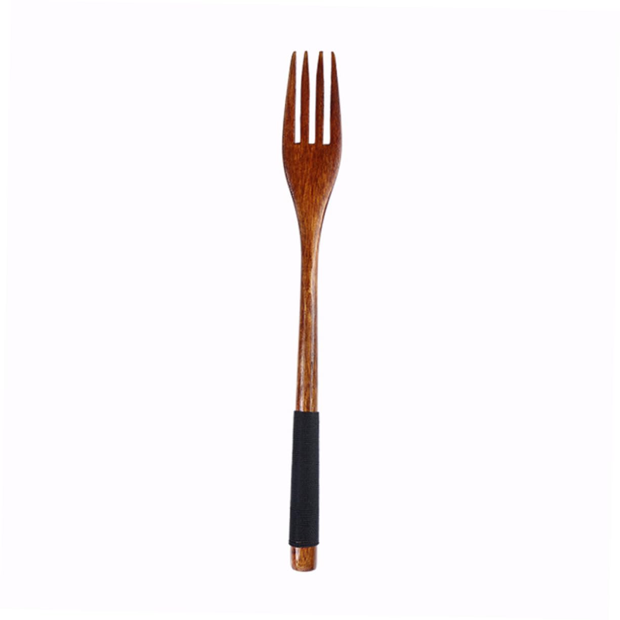 HOLIDYOYO Wooden Fork Set for Boys and Girls 6pcs Japanese Style Cutlery Children's Dinner Forks Spoons