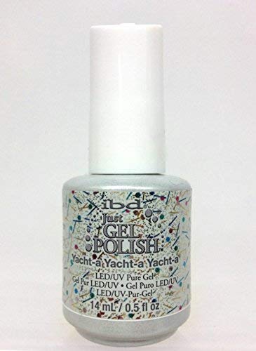 IBD Just Gel Social Lights Soak Off Polish Clear Glitter Yacht-A-Yacht-A-Yacht-A
