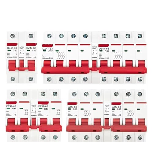 MTS AC interrupteur rail DIN 4P de haute précision pour double alimentation