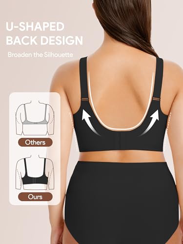 Image of Angelhood Seamless Nursing Bra for Women Wire Free Full Coverage Nursing Bra T-Shirt Bra with Extra Extender
