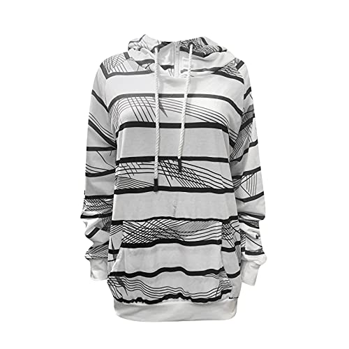 Briskorry Dames Hoodie lange mouwen pullover grote maten capuchontrui met zak trekkoord lange mouwen bovenstuk herfst winter casual sweatshirt - Image 4