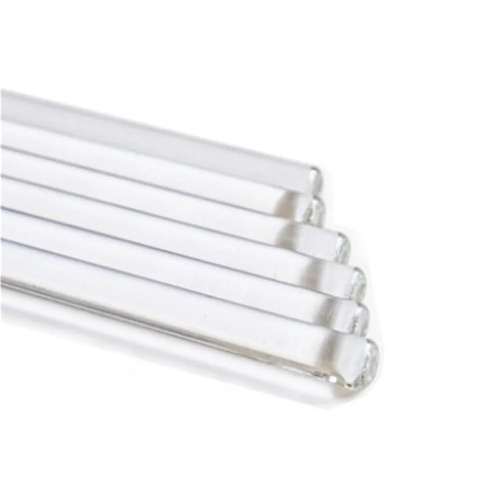 Mescolare l'asta del Muddler 10 pezzi di bacchette agitazione for strumenti miscelazione con entrambe le estremità rotonde, in vetro borosilicato da 6x250 mm for laboratorio