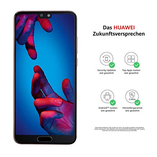 Huawei P20 Smartphone Bundle (14,7 cm (5,8 Zoll), 128GB interner Speicher, 4GB RAM, 20 MP Plus 12 MP Leica Dual Kamera, Android 8.1, EMUI 8.1) Pink Gold [Exklusiv bei Amazon] - Deutsche Version