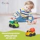 Cicili LKW Spielzeug ab 1 Jahr, nachhaltiger Bio-Kunststoff Kinder Set ab 2 Jahr Indoor Outdoor Sandspielzeug für Mädchen Jungen, Badewannenspielzeug Sandkasten (Grüner)