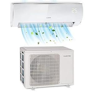 Klarstein Split Klimaanlage, Klimagerät Split zum Heizen & Kühlen, Klimaanlage für Räume bis 44 m² I Klimaanlage Split…