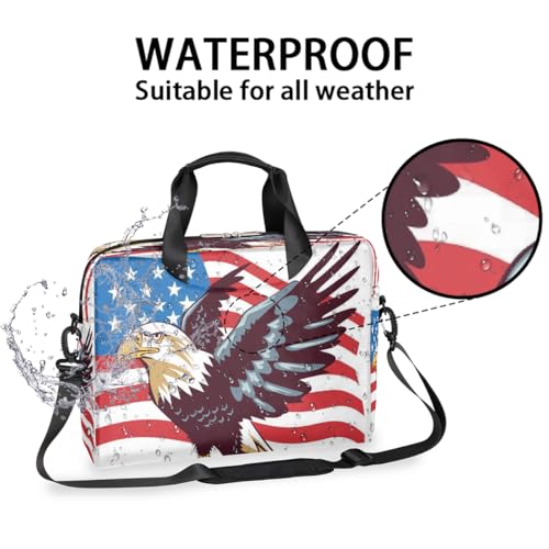 Bolsa para portátil 15.6-16 pulgadas con diseño bandera USA miniatura 3