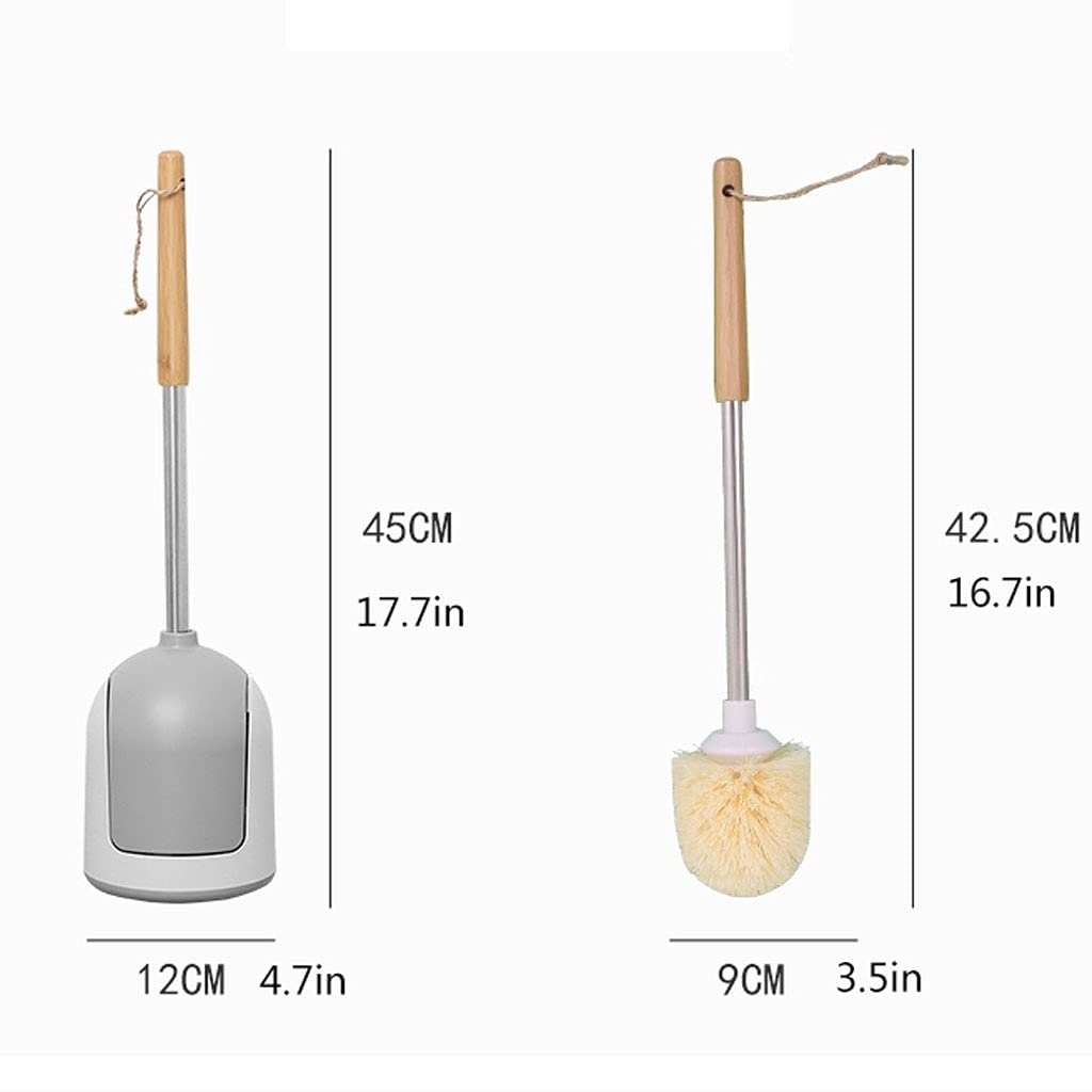 Design Classico Manico Lungo bambù Brush Brush e Base Brush Brush Brush Design Semplice Brush Brush Brush Famiglia Bagno Dead Angolo dei Pennello Brush Set Risparmia Spazio