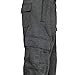 Lasjixion Men's Cargo Sweatpants Open Bottom Fleece Hiking Jogger Cargo Sweatpants for Men with Pockets Dark Grey
