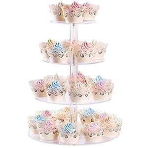 AMEITECH 4-stöckiger Acryl Cupcake Ständer