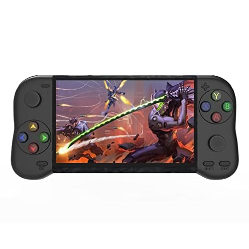 5.1  » HD Screen Vintage Game Conception de la Forme de la poignée 12000 Jeux intégrés Sortie HDMI Batterie de Recharge de Livres MP4 mp3 Consol Jeu Console Enfant Console Jeux Portable