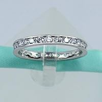 Algopix Similar Product 10 - Sterling Silver Eternity Wedding Band
