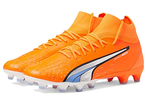 PUMA Mens Ultra Pro Firm Soccer Cleats Cleated, Firm Ground, Turf - Orange - Size 8.5 M
