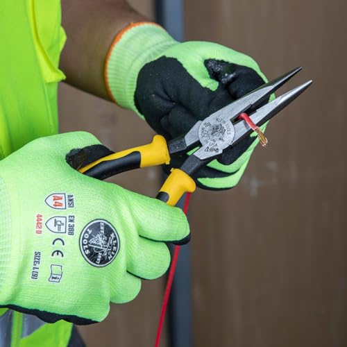 Klein Tools J203-8 8-Inch Needle Nose Pliers, Heavy Duty Cutting thumb #3