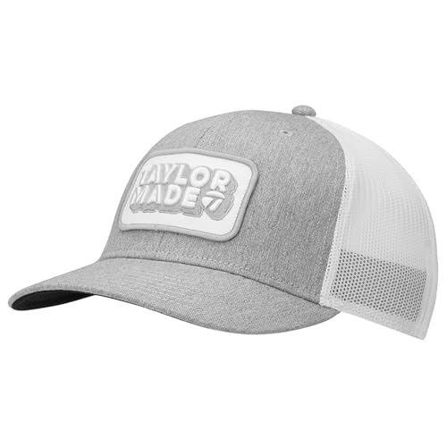 TaylorMade Golf Men's Retro Trucker Hat Grey