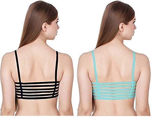 Image of Girls Cotton Lightly Padded, With Removable Pads Non-Wired Bralette Bra