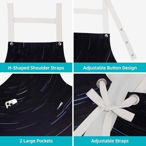 Tablier de serveuse anti-taches avec broches pour restaurant