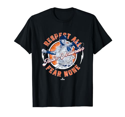 Respect All Fear None Justin Verlander Houston MLBPA T-Shirt