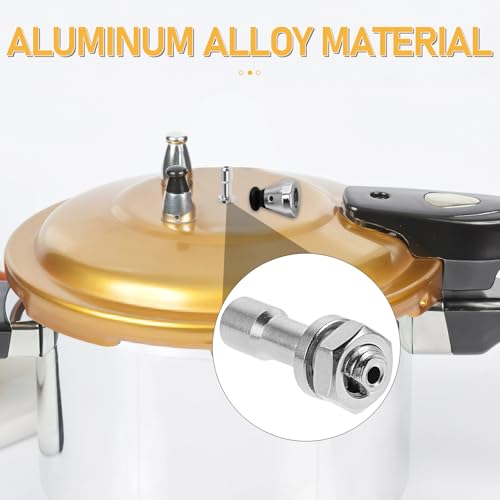 Tubo de ventilación y válvula de escape para olla a presión, diámetro 0.8 cm, acero inoxidable, repuesto para olla a presión de aleación de aluminio para liberación segura de vapor miniatura 3