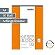 Brunnen 1042942 KIESER-Block Lineatur 2 (A4, 50 Blatt, gelocht, 80 g/m², Klasse 2)