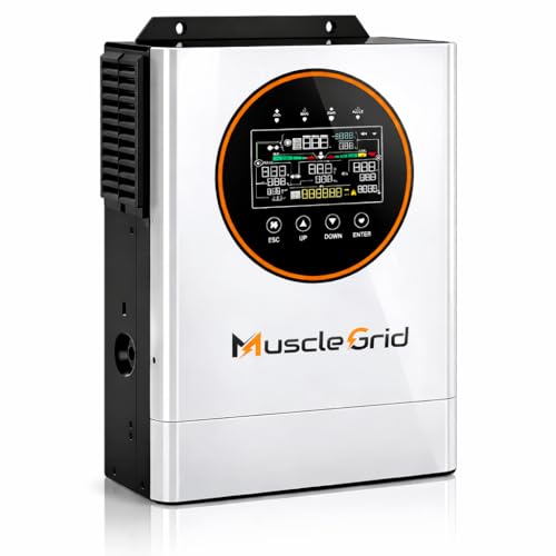 Image of MuscleGrid 6.2kW 48V Focus Series Hybrid Solar Inverter | 6500W Load Capacity | 9000W PV Input | 160A MPPT | Built-in WiFi | Pure Sine Wave | IP45 | 2026 Model