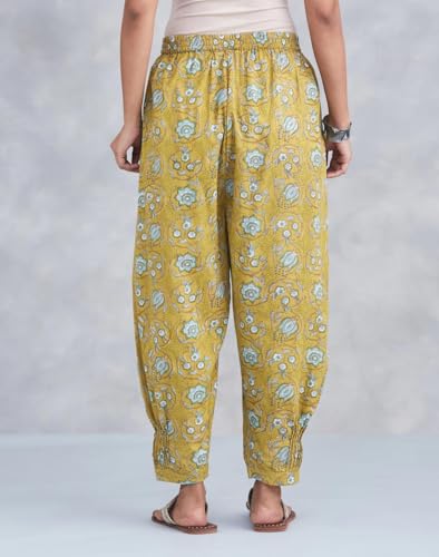 Salwar en coton moutarde anti-irritation coupe ample sans serrer - 4