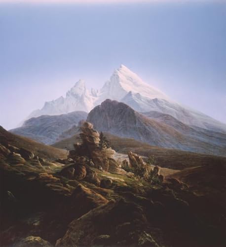 Toile Décor Art Mural Classique le Watzmann Impression Abstrait 60x90