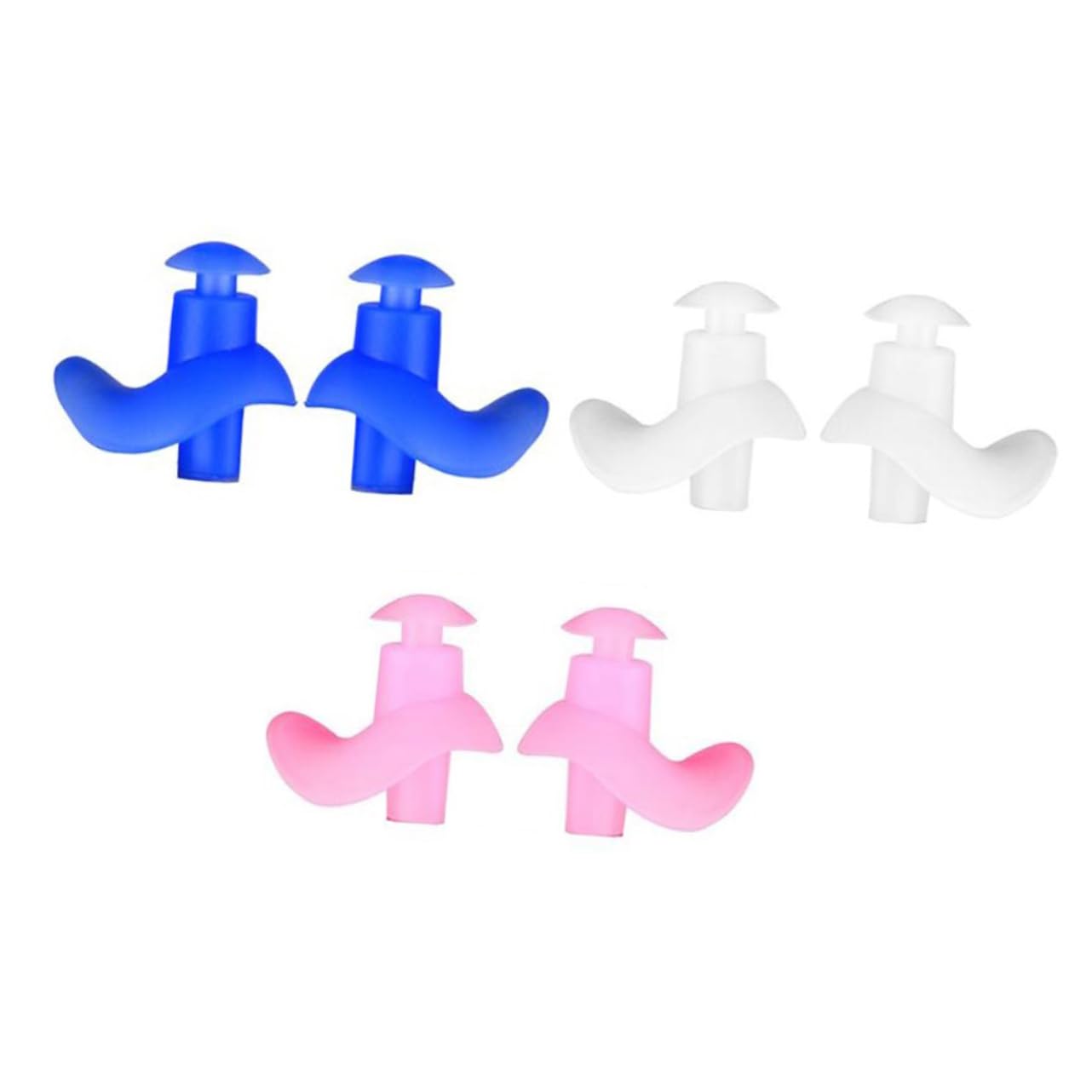 Didiseaon 3 Pair Silicone Waterproof Ear Plugs Swimming Ear Plug Kids Soft Mushroom
