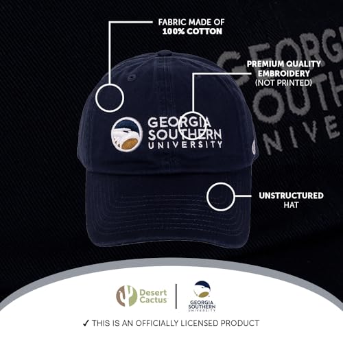 Gorra bordada ajustable azul para adultos miniatura 4