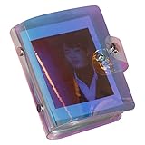 Diseño de moda: la cubierta de color añade un toque adicional a tu álbum, muy bonito y elegante. El bolsillo interior es transparente para restaurar el verdadero color de la foto. Los bolsillos laterales están diseñados para evitar que las tarjetas se caigan fácilmente.
