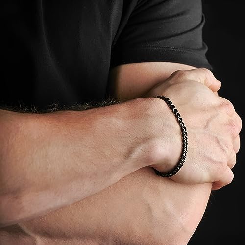 Love You This Much Stepped Up Dad Cuban Link Bracelet, Gifts for Stepfather, Birthday Gifts for Stepdad, Step Dad Present2