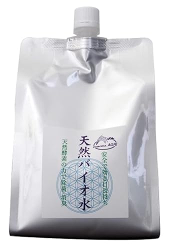 天然バイオ水 除菌 消臭 手指 マスク スプレー 詰め替え 【ノンアルコール・次亜塩素酸不使用】 徐菌 携帯用 手荒れ ベタベタしない トイレ ペット キッチン タバコ 部屋の匂い コロナアグリ (1000ml アルミパック 詰め替え用)…のサムネイル