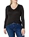 Amazon Brand - Daily Ritual Women's Rib Knit Jersey Long-Sleeve V-Neck Shirt