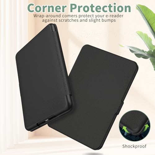 Image of Sanyetral Protective Case with PC Back and Auto Wake /Sleep Function -Black