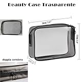 Zoom IMG-2 set borsa da toilette trasparente