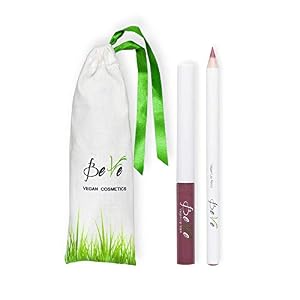 BeVe – Kit de maquillaje vegano para los labios con barra líquida y perfilador