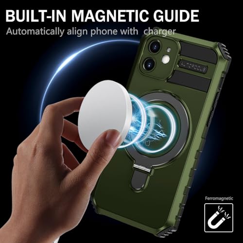 Coque iPhone 12 antichoc avec support magnétique invisible noir - 6