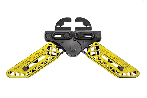 Pine Ridge Archery Kwik Stand Bow Support Adjustable Bow Stand, Yellow