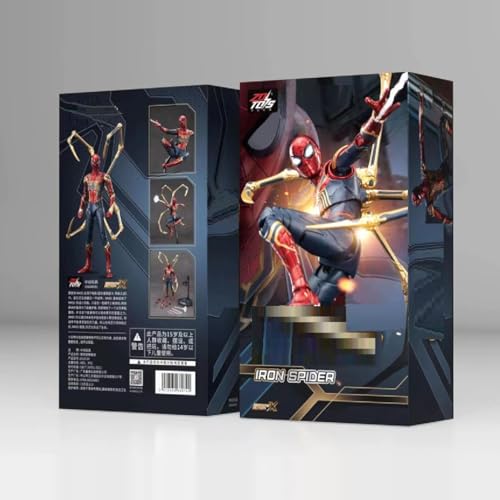 Image of ZD Box Toys Collectible Action Figure Full Box Set: Anniversary Series Non-Luminous Version 1:10 Scale 17cm Super Hero (Iron-Spider, in-War)