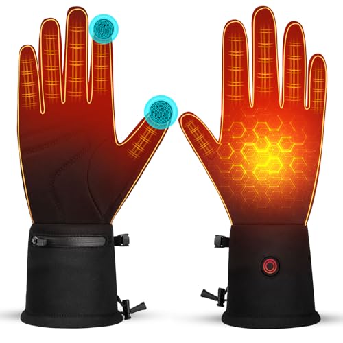 Heated Gloves for Men & Women Rechargeable Liner Gloves&ndash;7.4V 2200mAh Battery Lightweight...