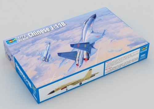 Maquette avion Chinois J-11b Fighter Trumpeter 1:72 pour modélistes